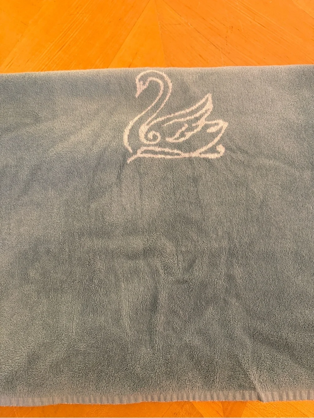 Vintage Hotel Bel-Air Los Angeles Swan Logo Bath Towel 35x65